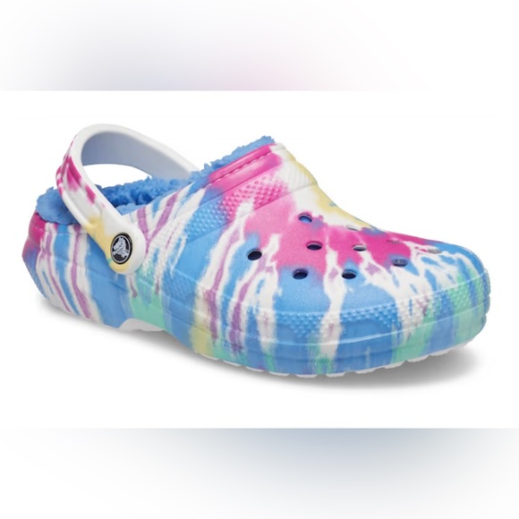 CROCS CLASSIC LINED TIE-DYE CLOG - Picture 2 of 6